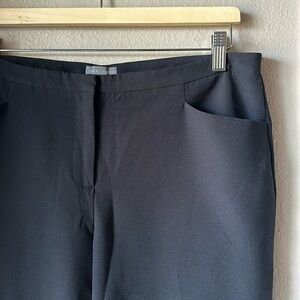 VINCE CAMUTO Black Tapered Trouser Pants